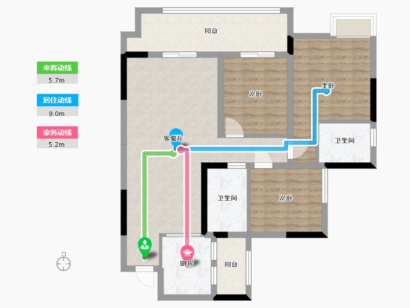 四川省-宜宾市-龙观嘉园-98.02-户型库-动静线