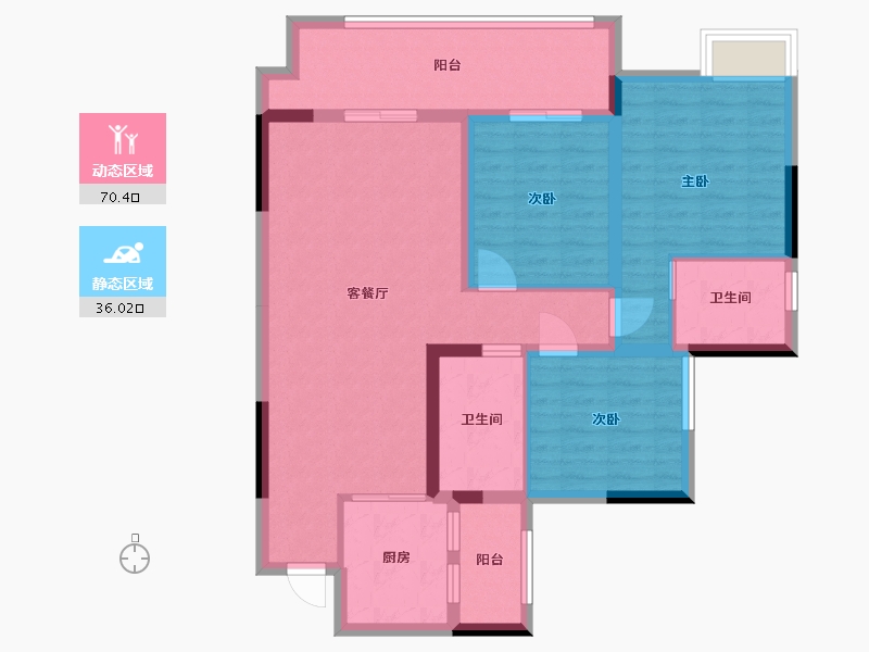 四川省-宜宾市-龙观嘉园-98.02-户型库-动静分区