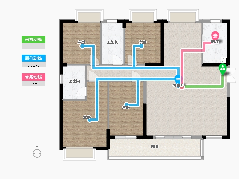 江西省-九江市-联泰・万泰城-131.00-户型库-动静线