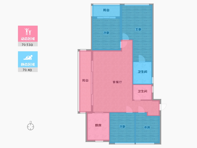 浙江省-杭州市-111-129.00-户型库-动静分区