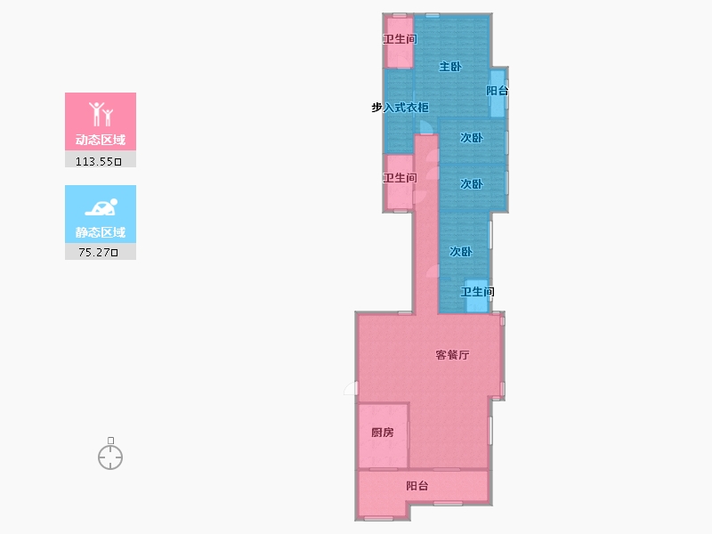 广东省-广州市-逢源路-173.00-户型库-动静分区