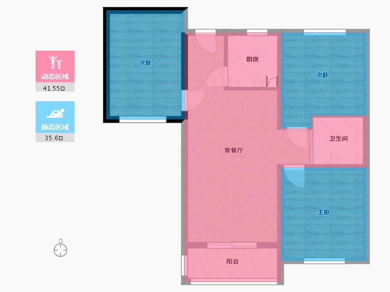 河北省-承德市-学府新城-107.00-户型库-动静分区