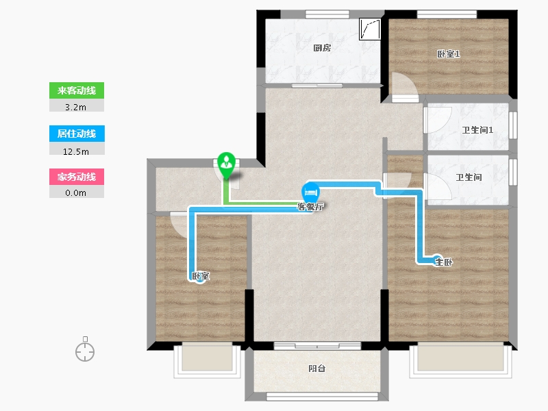 甘肃省-酒泉市-碧桂园-102.00-户型库-动静线