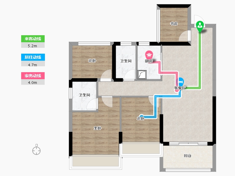 广西壮族自治区-玉林市-永利jinxiul-90.00-户型库-动静线