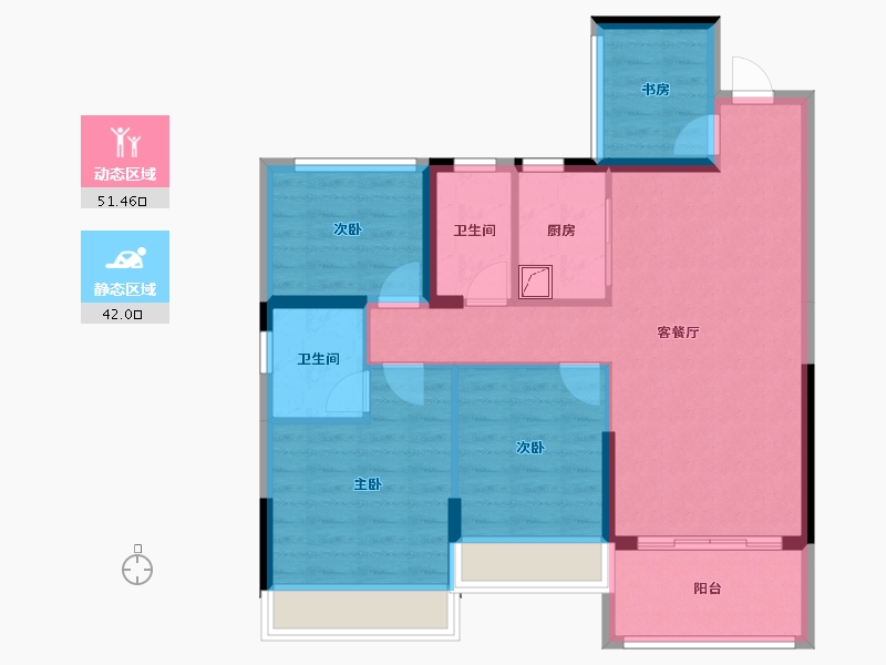 广西壮族自治区-玉林市-永利jinxiul-90.00-户型库-动静分区