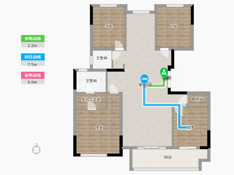 江苏省-镇江市-中南・君悦府-120.00-户型库-动静线