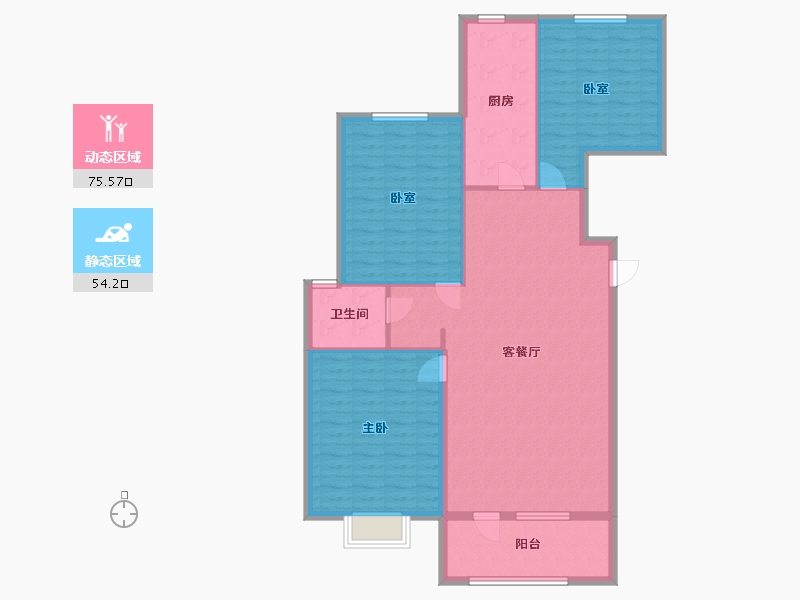 河北省-衡水市-中央财富城-118.00-户型库-动静分区