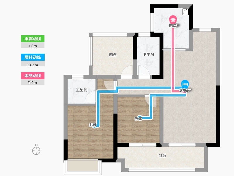 云南省-昭通市-集美天樾-77.37-户型库-动静线