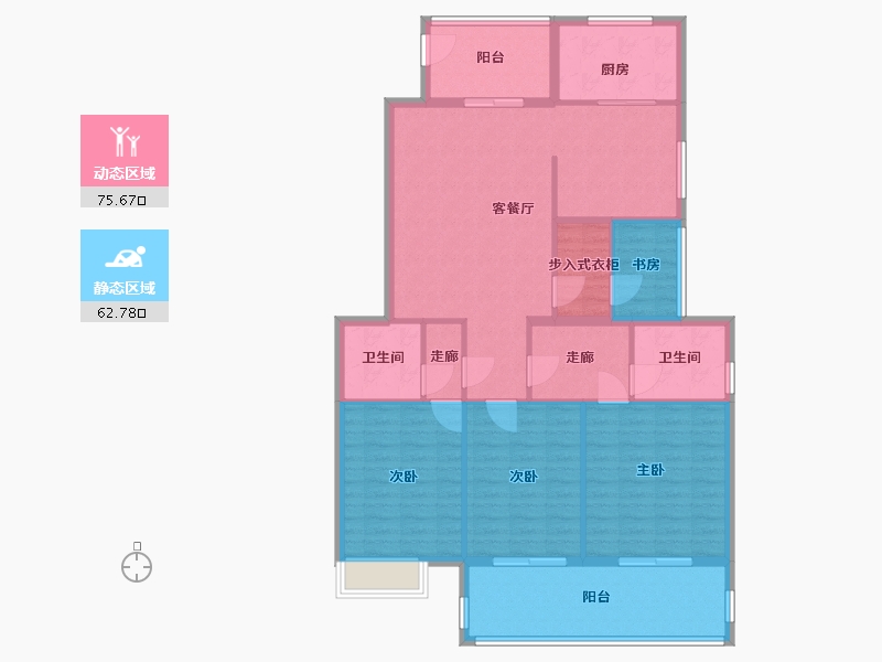 江苏省-淮安市-乾隆御景-126.00-户型库-动静分区