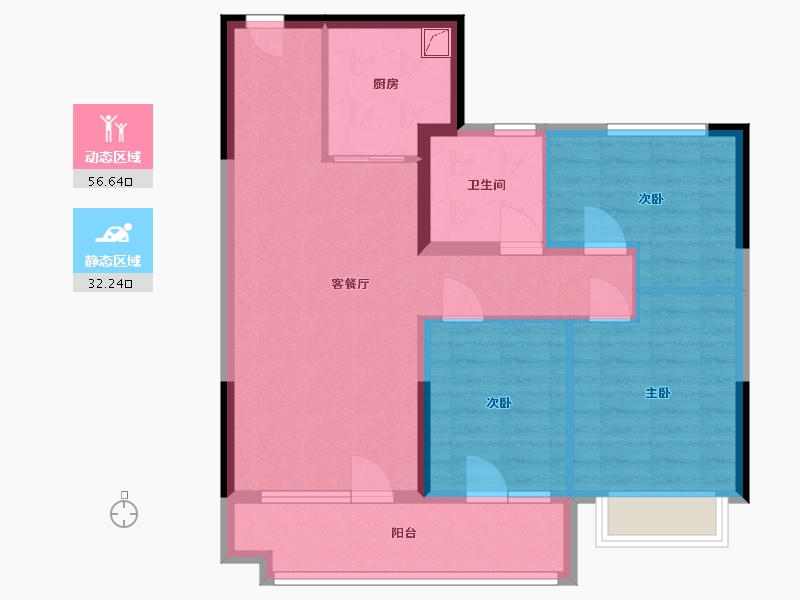 山东省-威海市-文登碧桂园-79.00-户型库-动静分区