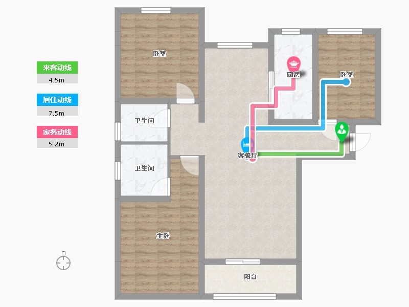 山西省-运城市-港府名都-117.00-户型库-动静线