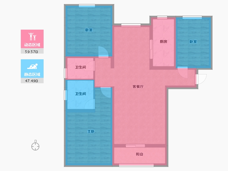 山西省-运城市-港府名都-117.00-户型库-动静分区