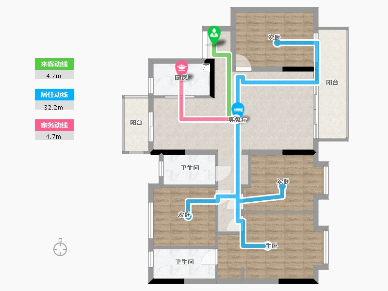 湖北省-宜昌市-学府壹号-130.00-户型库-动静线