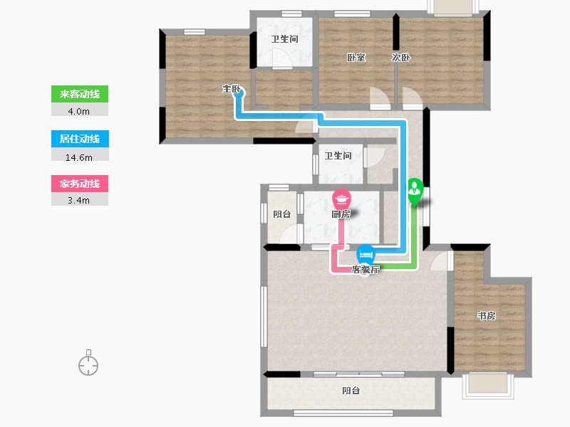 四川省-雅安市-蜀天君临-150.00-户型库-动静线