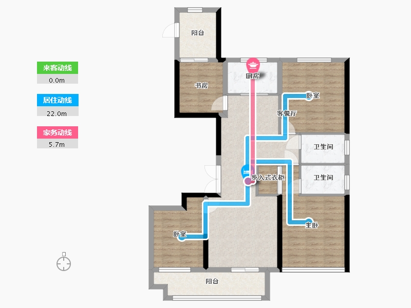 浙江省-温州市-中梁・香缇公馆-99.00-户型库-动静线