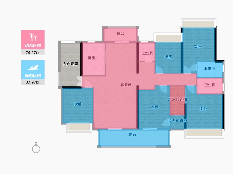 湖南省-郴州市-中源国际城-166.00-户型库-动静分区