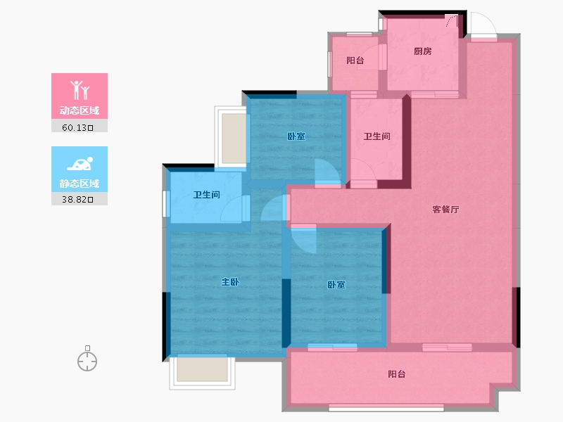 四川省-南充市-禾瑞源-105.00-户型库-动静分区