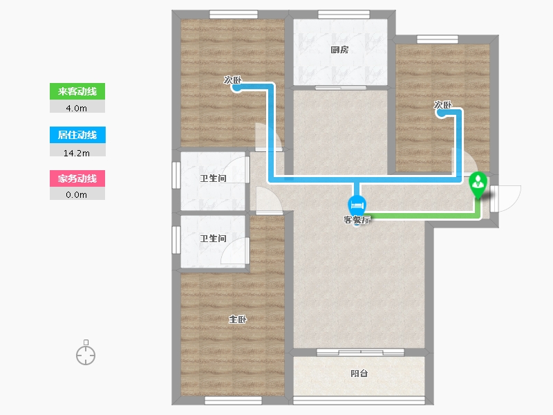 河北省-石家庄市-祥-105.00-户型库-动静线