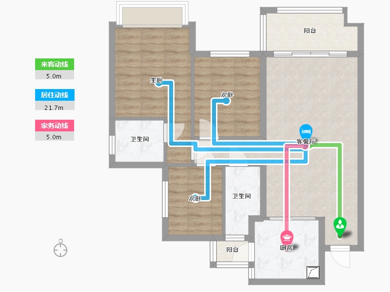 四川省-泸州市-学府华庭-94.00-户型库-动静线