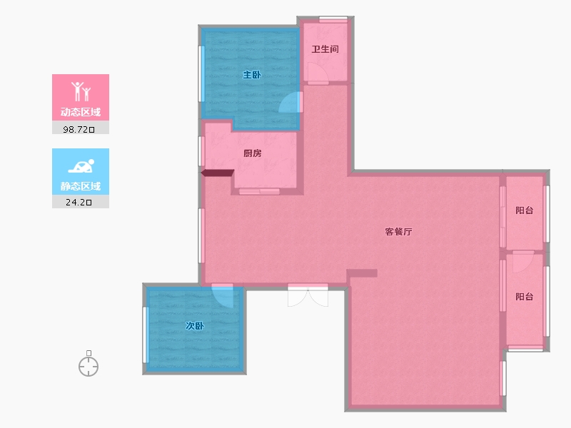 浙江省-台州市-永宁首府-155.00-户型库-动静分区