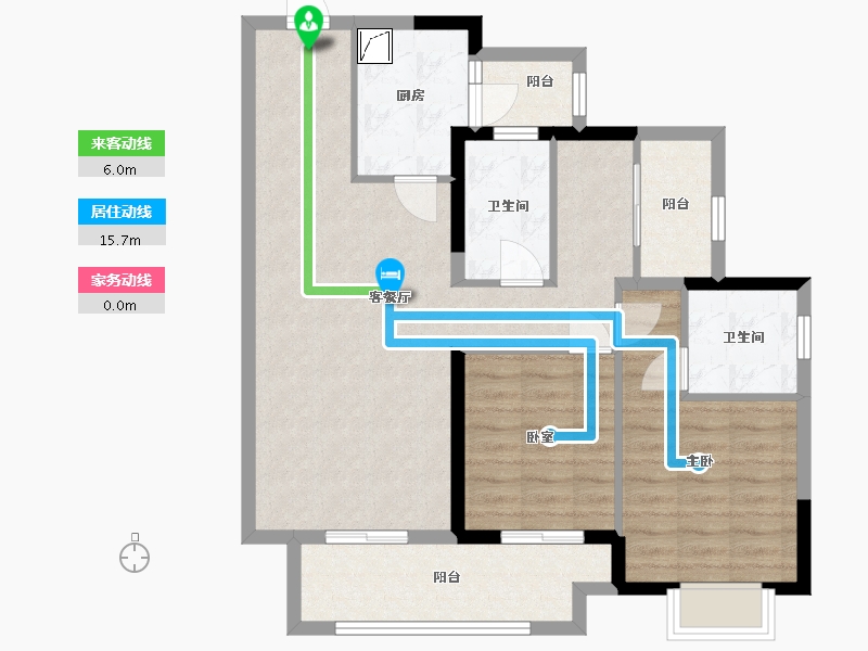 四川省-内江市-万达文旅城-87.00-户型库-动静线