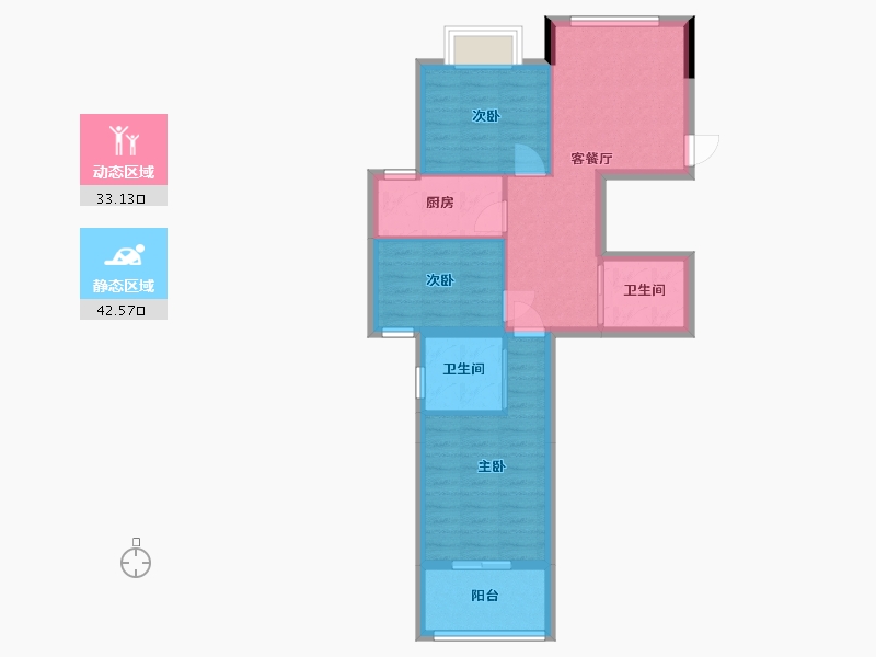 福建省-南平市-东方明珠-72.61-户型库-动静分区