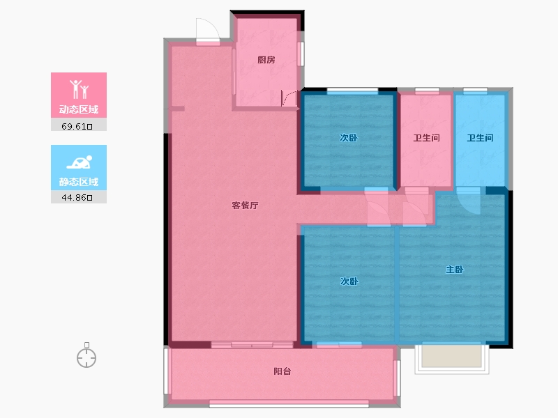 福建省-莆田市-白棠云麓二期-103.00-户型库-动静分区