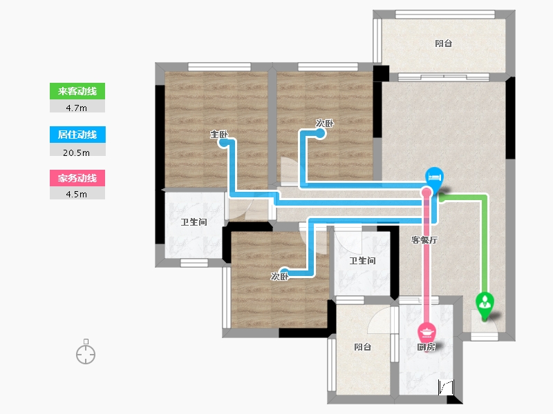 四川省-广安市-阳光翡翠学府-89.00-户型库-动静线