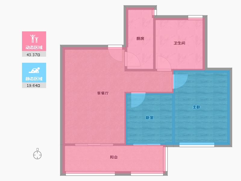 山东省-青岛市-山东黄岛-80.00-户型库-动静分区