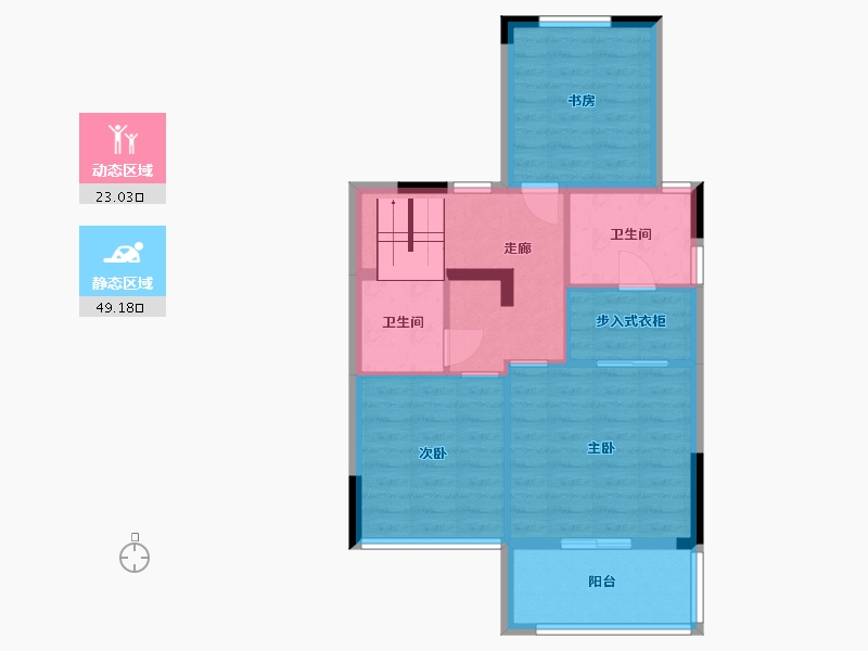 浙江省-绍兴市-檀悦-200.00-户型库-动静分区