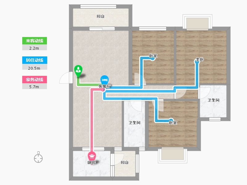 广东省-肇庆市-方凯天悦城-93.07-户型库-动静线