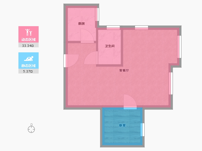 香港特别行政区-北区-山麗苑-41.50-户型库-动静分区