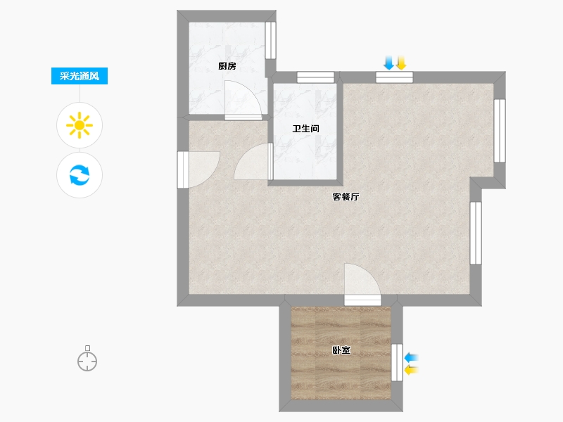 香港特别行政区-北区-山麗苑-41.50-户型库-采光通风