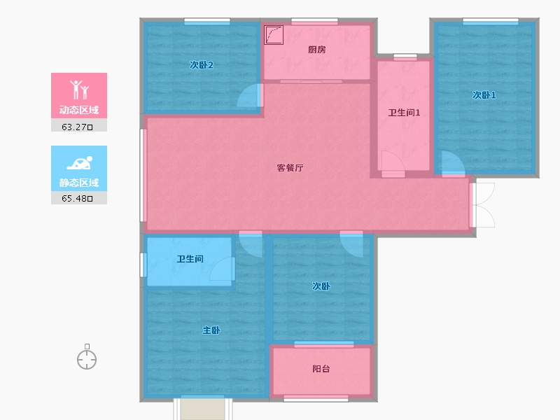 山东省-临沂市-青堂湾-120.00-户型库-动静分区