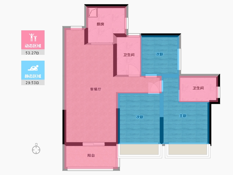 广东省-汕头市-悦江府-78.41-户型库-动静分区