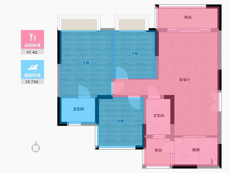 四川省-内江市-春天悦城-117.00-户型库-动静分区