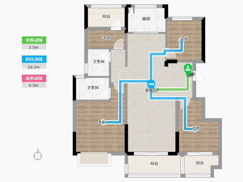 浙江省-宁波市-港中旅-95.78-户型库-动静线