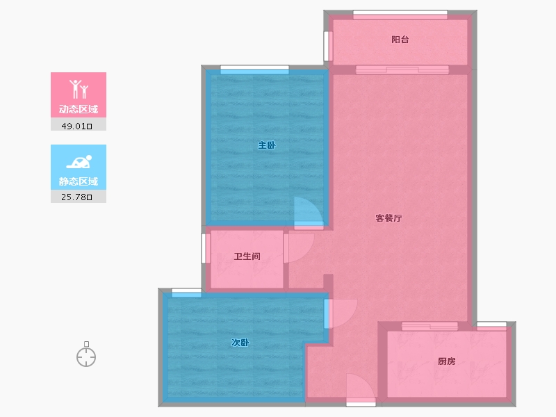 河南省-南阳市-油田新城-89.00-户型库-动静分区