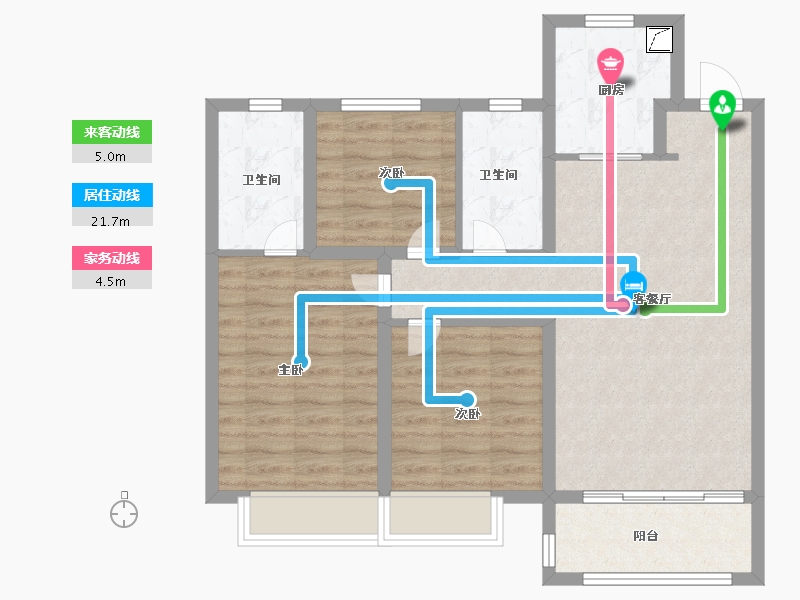 山东省-济南市-电建洺悦府-82.49-户型库-动静线