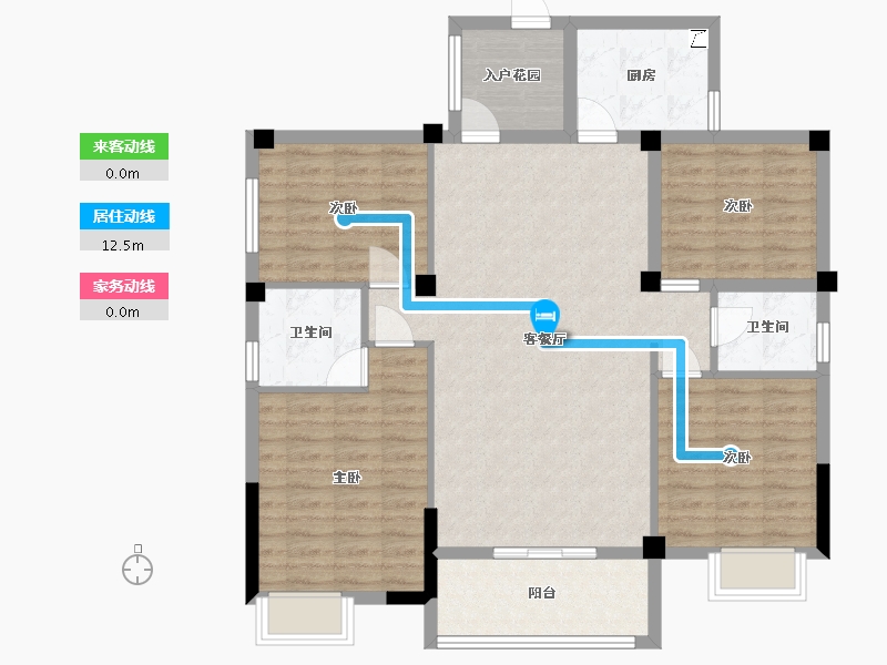 江西省-赣州市-中正广场-130.00-户型库-动静线