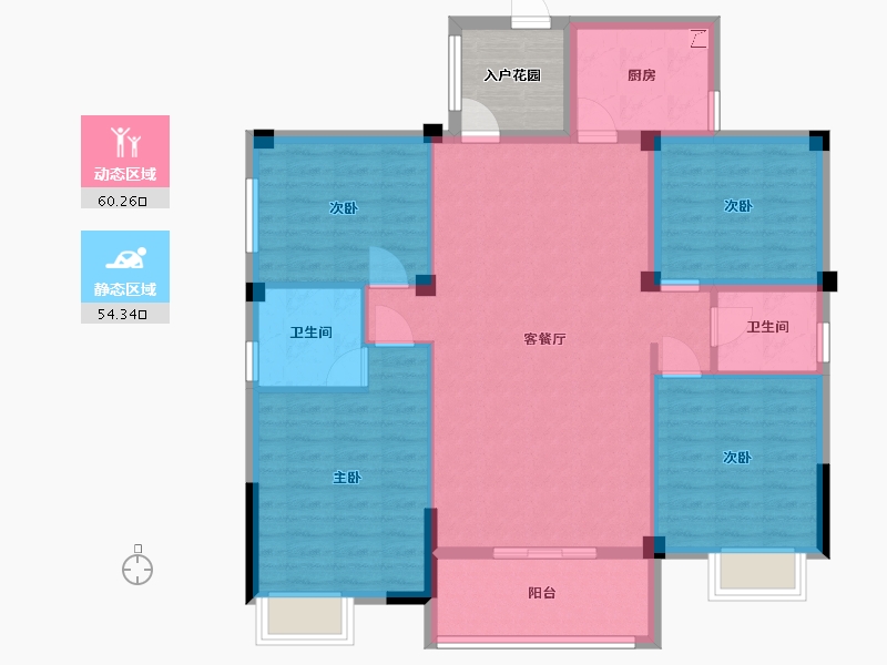 江西省-赣州市-中正广场-130.00-户型库-动静分区