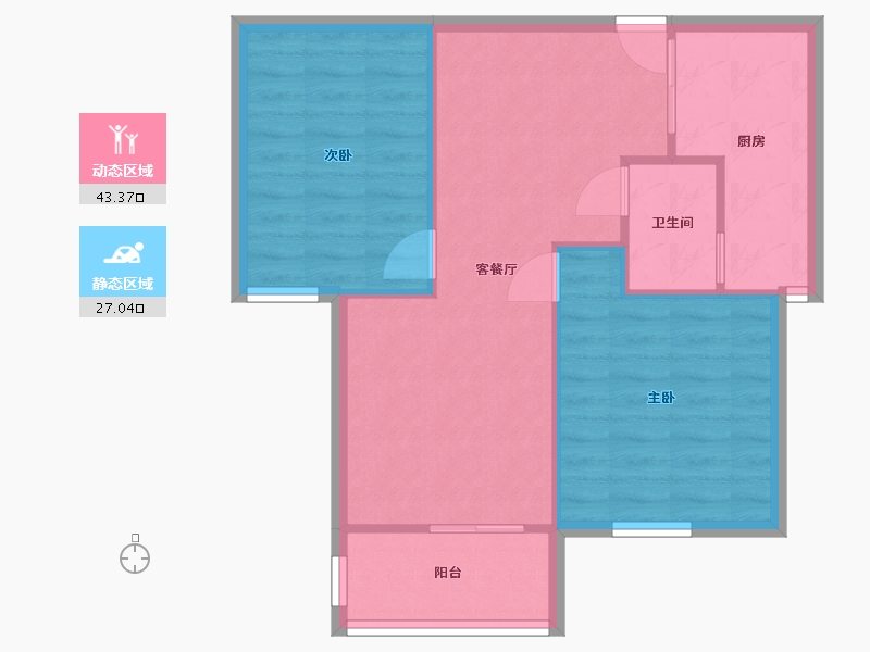 安徽省-合肥市-海和锦和园-69.00-户型库-动静分区