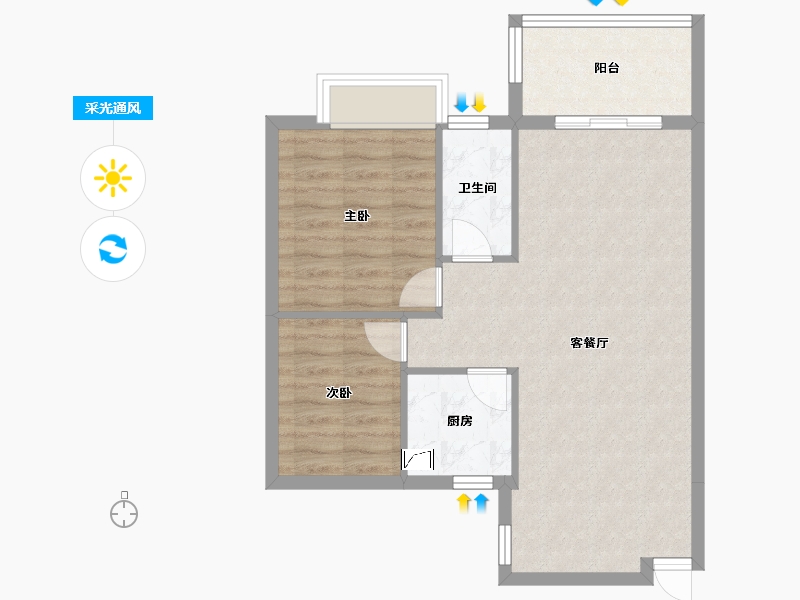 福建省-漳州市-景江花园-100.00-户型库-采光通风