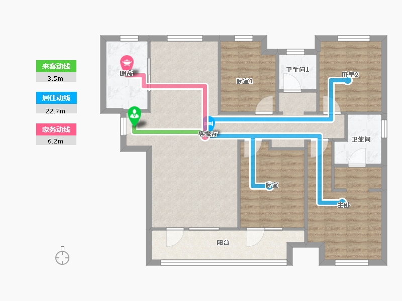 湖北省-武汉市-融创观澜壹号-100.00-户型库-动静线