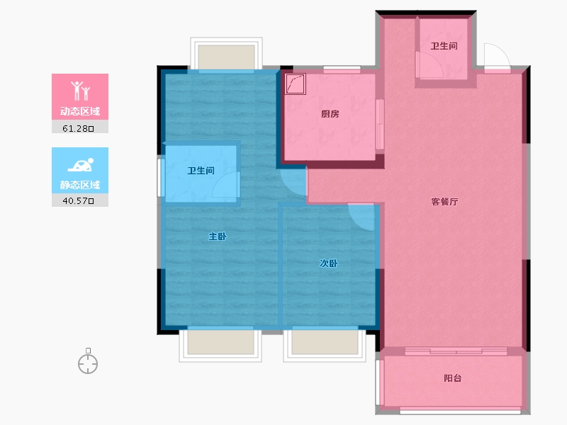 贵州省-贵阳市-远大生态风景-100.00-户型库-动静分区