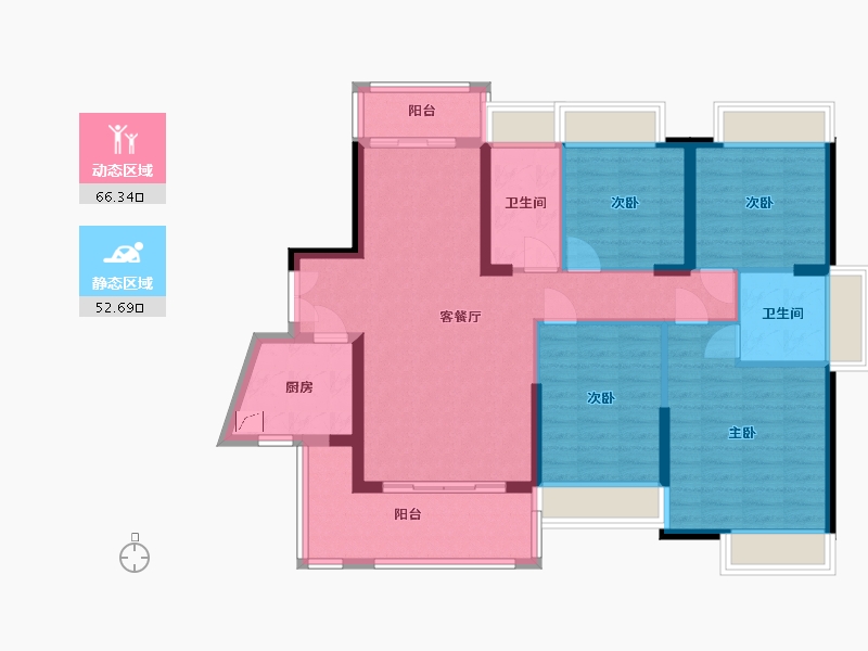 广东省-惠州市-梵高的花园-110.00-户型库-动静分区