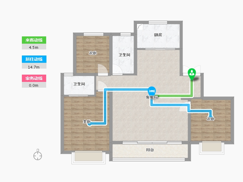 陕西省-西安市-正荣紫阙峯著-103.51-户型库-动静线