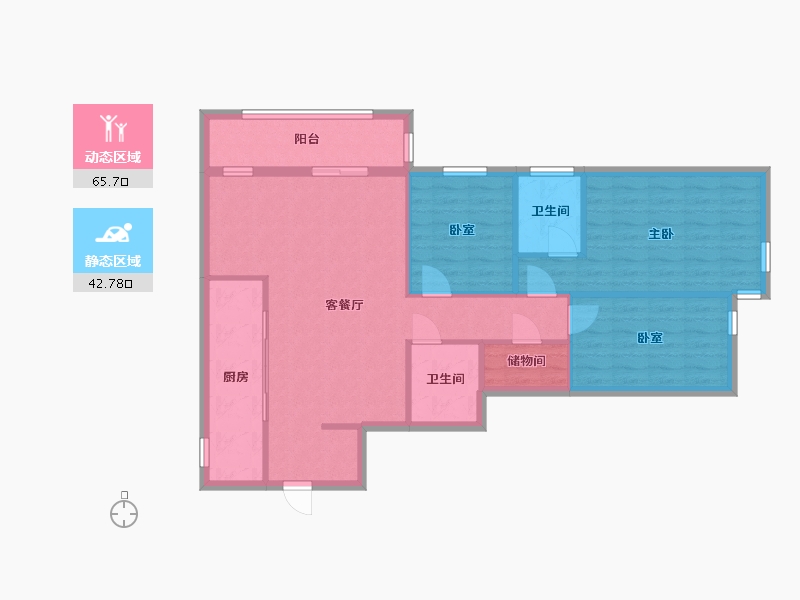 北京-北京市-万博苑-122.00-户型库-动静分区