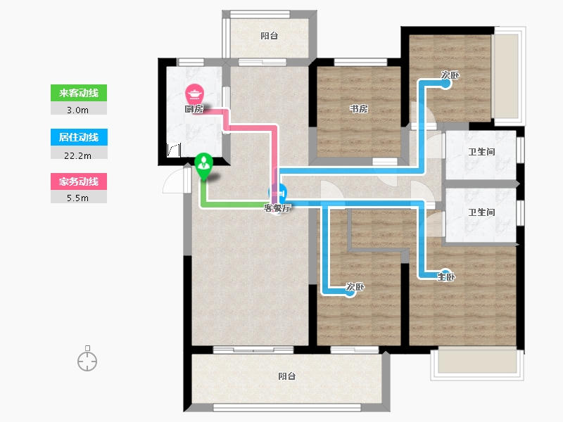 河南省-郑州市-中海意园-142.00-户型库-动静线