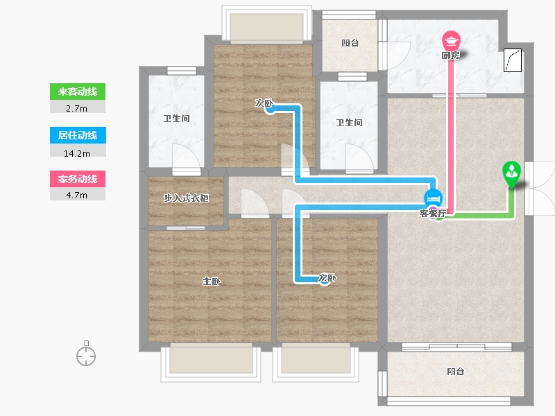 四川省-成都市-翰林学府-97.00-户型库-动静线